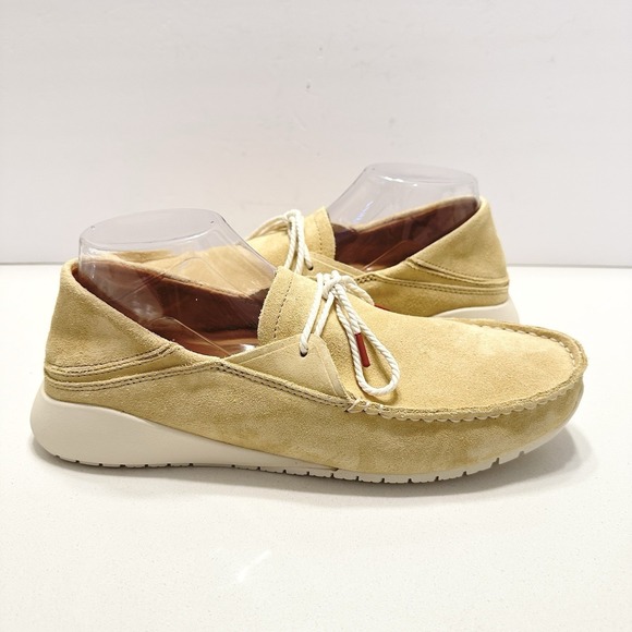 OluKai Other - Olukai KA'A DRIVER Suede Shoes Moccasin In Golden Sand Men's Size 9 NEW Lace Up